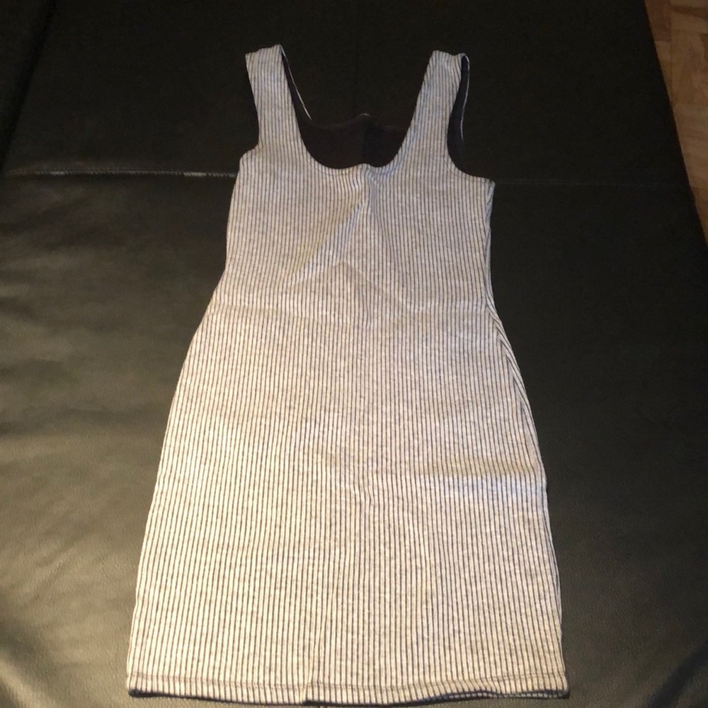 White & black dress